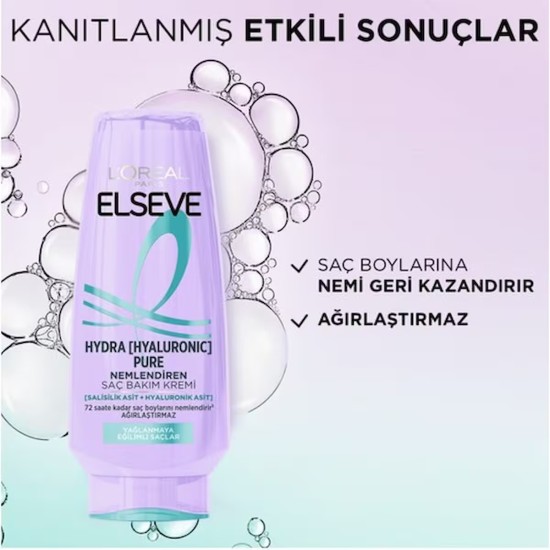 ELSEVE HAIR CARE CREAM HYDRA HYALURONIC PURE 250 ML