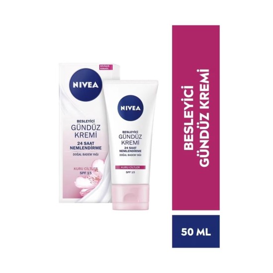 NIVEA GUNLUK BAKIM KREM KURU CILTLER SPF15 50 ML