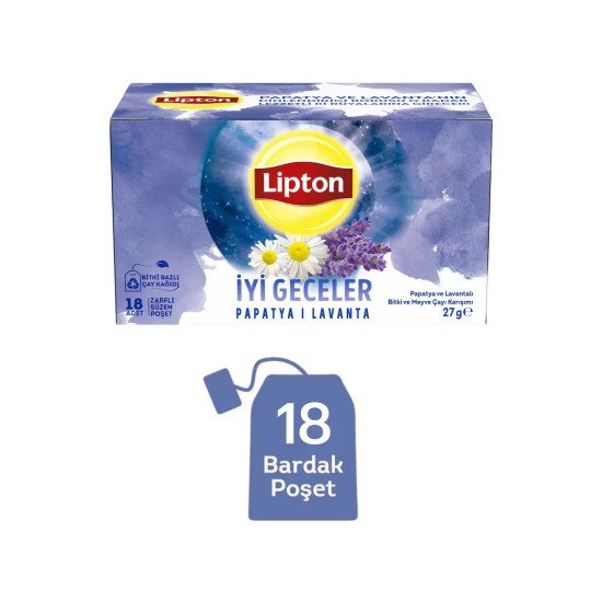 LIPTON IYI GECELER PAPATYA LAVANTALI 18 LI 27 GR