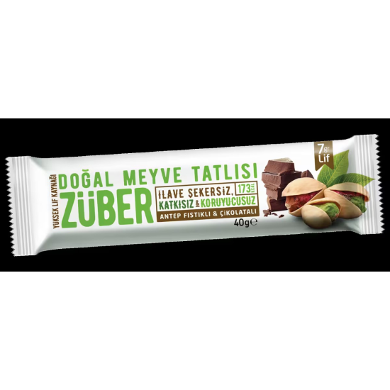 ZUBER PISTACHIO COCOA FRUIT DESSERT 40 GR