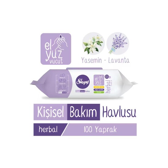 SLEEPY KISISEL BAKIM HAVLUSU HERBAL 100 LU