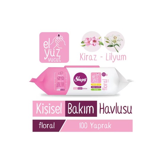 SLEEPY KISISEL BAKIM HAVLU KIRAZ LILYUM 100 LU