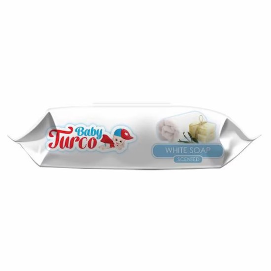 BABY TURCO ISLAK HAVLU BEYAZ SABUN 90 LI