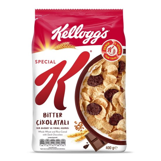 KELLOGGS BITTER CHOCOLATE 400 GR