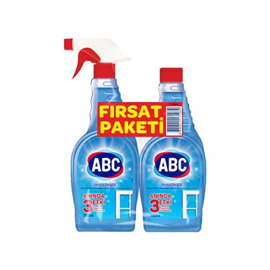 ABC CAM TEMIZLEYICI FIRSAT PAKETI 750MLX2