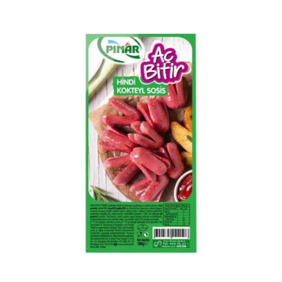PINAR AC BITIR HINDI KOKTEYL SOSIS 180 Gr.