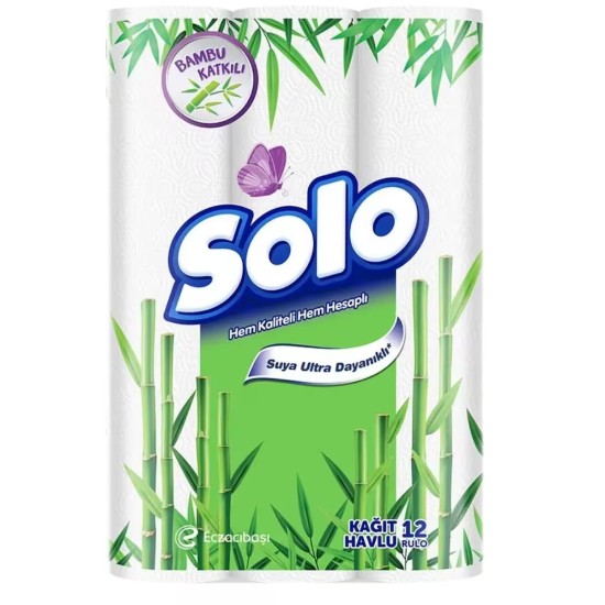 SOLO BAMBU KAGIT HAVLU 12 LI