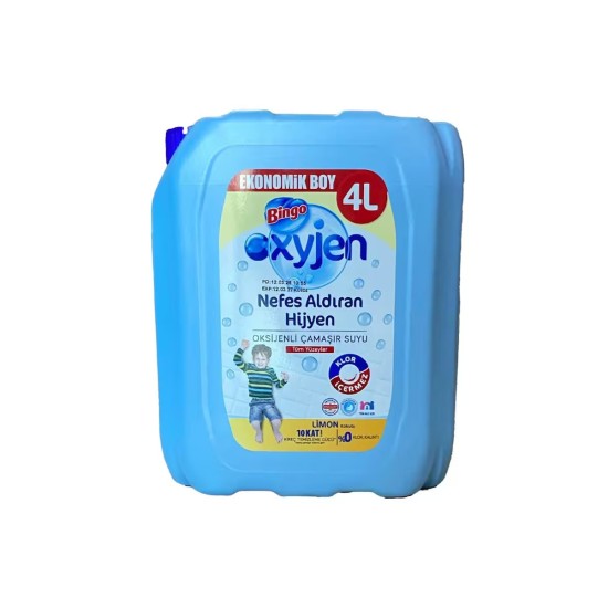 BINGO OXYJEN CAMASIR SUYU LIMON 4 LT