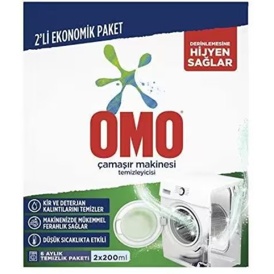 OMO CAMASIR MAKINE TEMIZLEYICI 2 X 200 ML