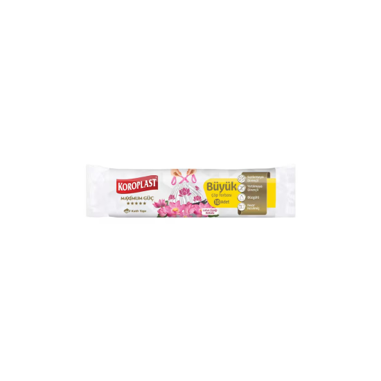 KOROPLAST COP TORBASI MAX GUC BUZGULU LOTUS CICEK KOKULU BUYUK BOY 65X67 CM