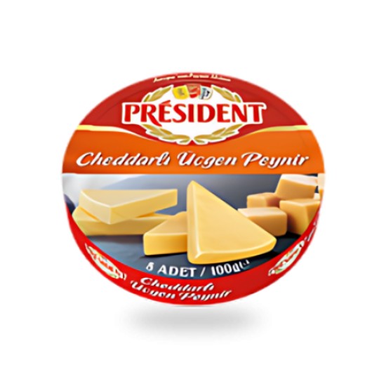 PRESIDENT CHEDDARLI UCGEN PEYNIR 100 GR