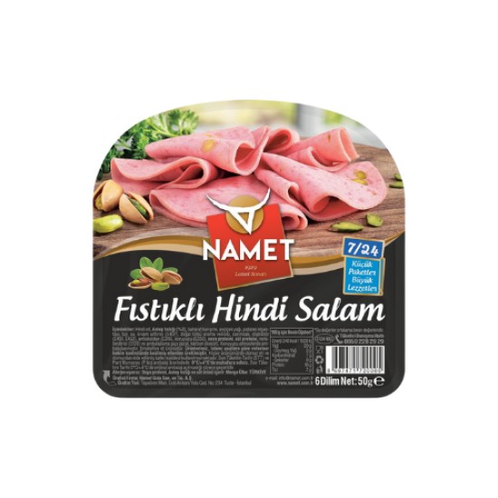 NAMET TURKEY SALAMI WITH PEANUTS 50 GR
