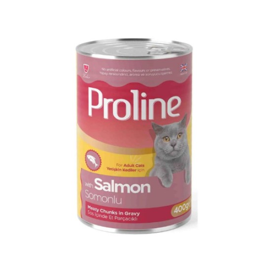 PROLINE CANNED CAT FOOD WITH SALMON 400 GR
