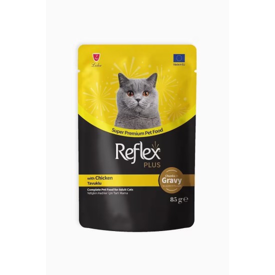 REXLEX PLUS CHICKEN WITH MEAT PIECES IN POUCH SAUCE ADULT CAT FOOD 85 GR