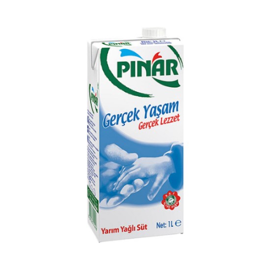 PINAR YARIM YAGLI SUT 1 LITRE