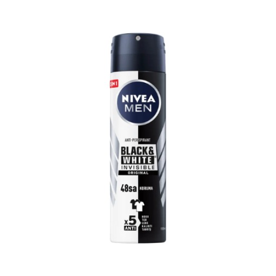 NIVEA DEODORANT ERKEK  BLACK & WHITE INVISIBLE 150 ML