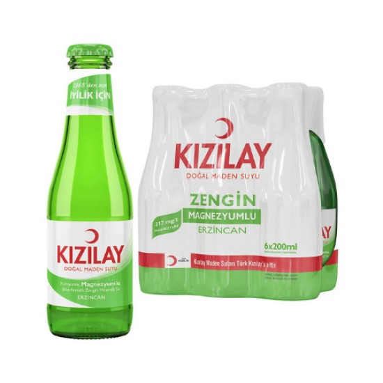 KIZILAY DOGAL MADEN SUYU 4 x 6 x 200 Ml.