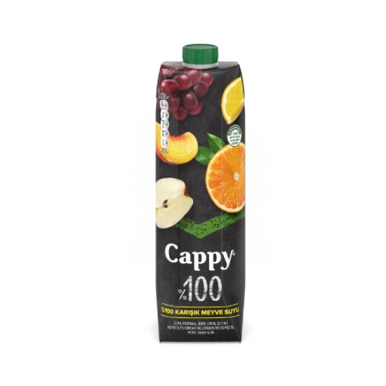 CAPPY APPLE MIXED FRUIT JUICE 100% 1 LT