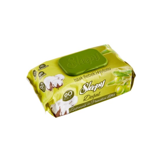 SLEEPY ZEYTIN YAG.ISLAK HAVLU 90 LI