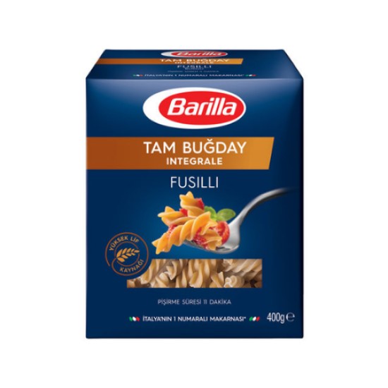 BARILLA TAM BUGDAY BURGU FUSILLI 400 GR