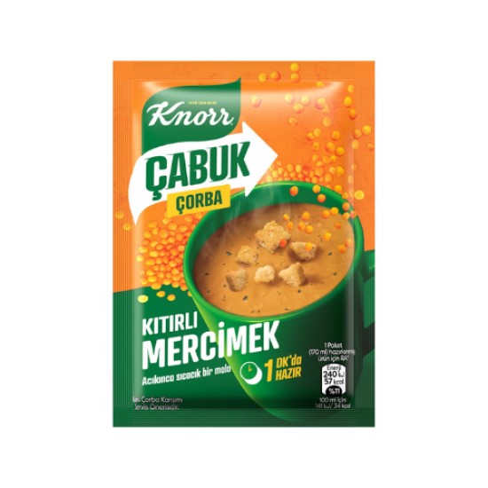 KNORR CABUK SOUP CRISPY LENTILS 22 GR