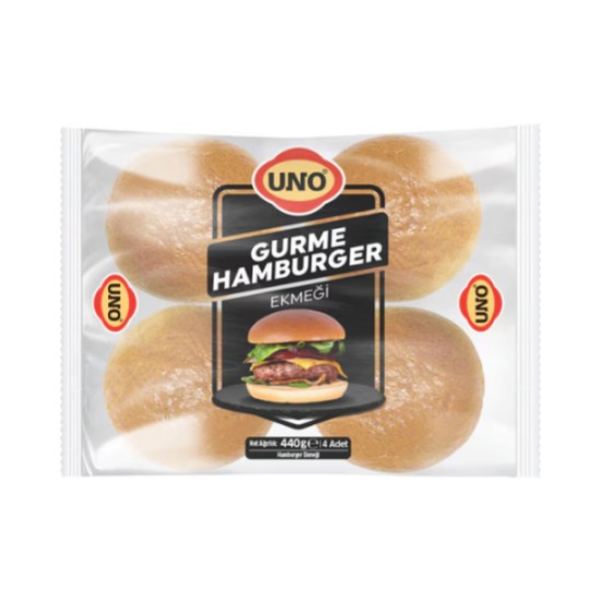 UNO GOURMET HAMBURGER BREAD 440 GR