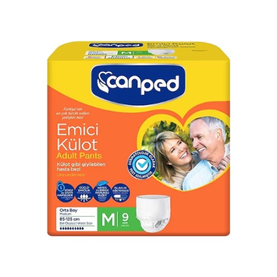 CANPED ABSORBENT PANTY MEDIUM 9 PACK