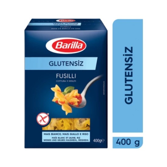 BARILLA GLUTENSIZ FUSILLI BURGU 400 GR