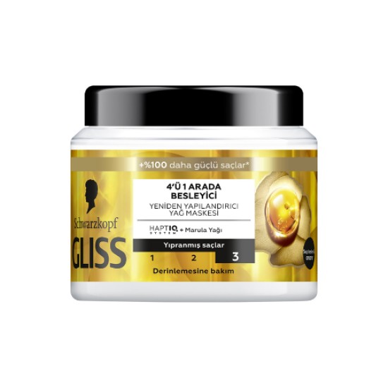 GLISS HAIR CARE MASK NUTRITIVE 400 ML