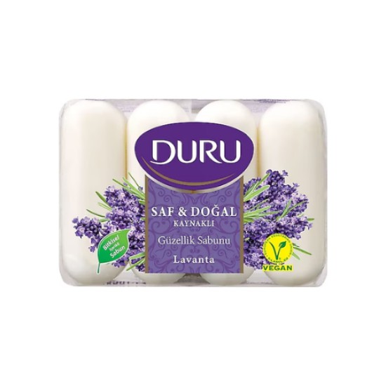 DURU SOAP PURE AND NATURAL LAVENDER 4 X 70 GR