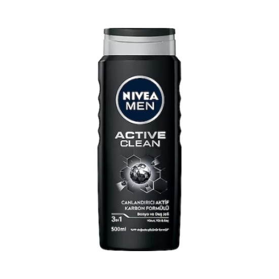 NIVEA DUS JELI ACTIVE CLEAN ERKEK 500 ML