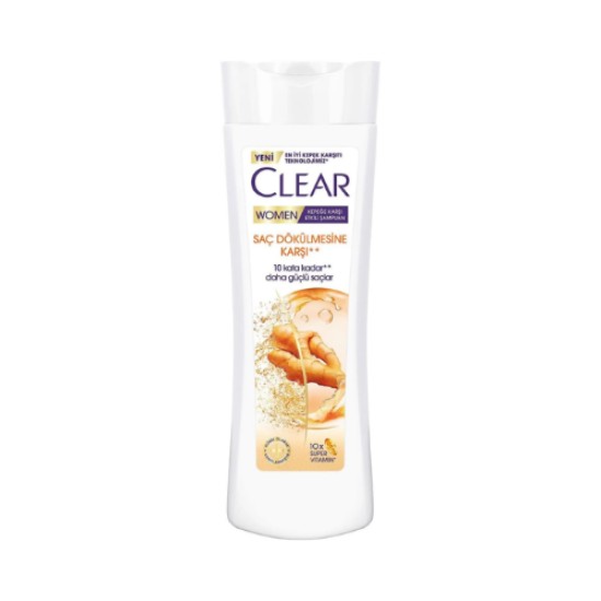 CLEAR WOMEN SAMPOO AGAINST HAIR LOSS WITH GINGER EXTRACT 350 ML
